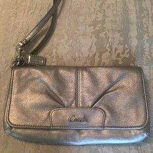 Coach Metallic Gold Wristlet